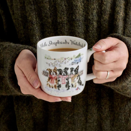 Wrendale Royal Worcester mok - "While Shepherds Watch"