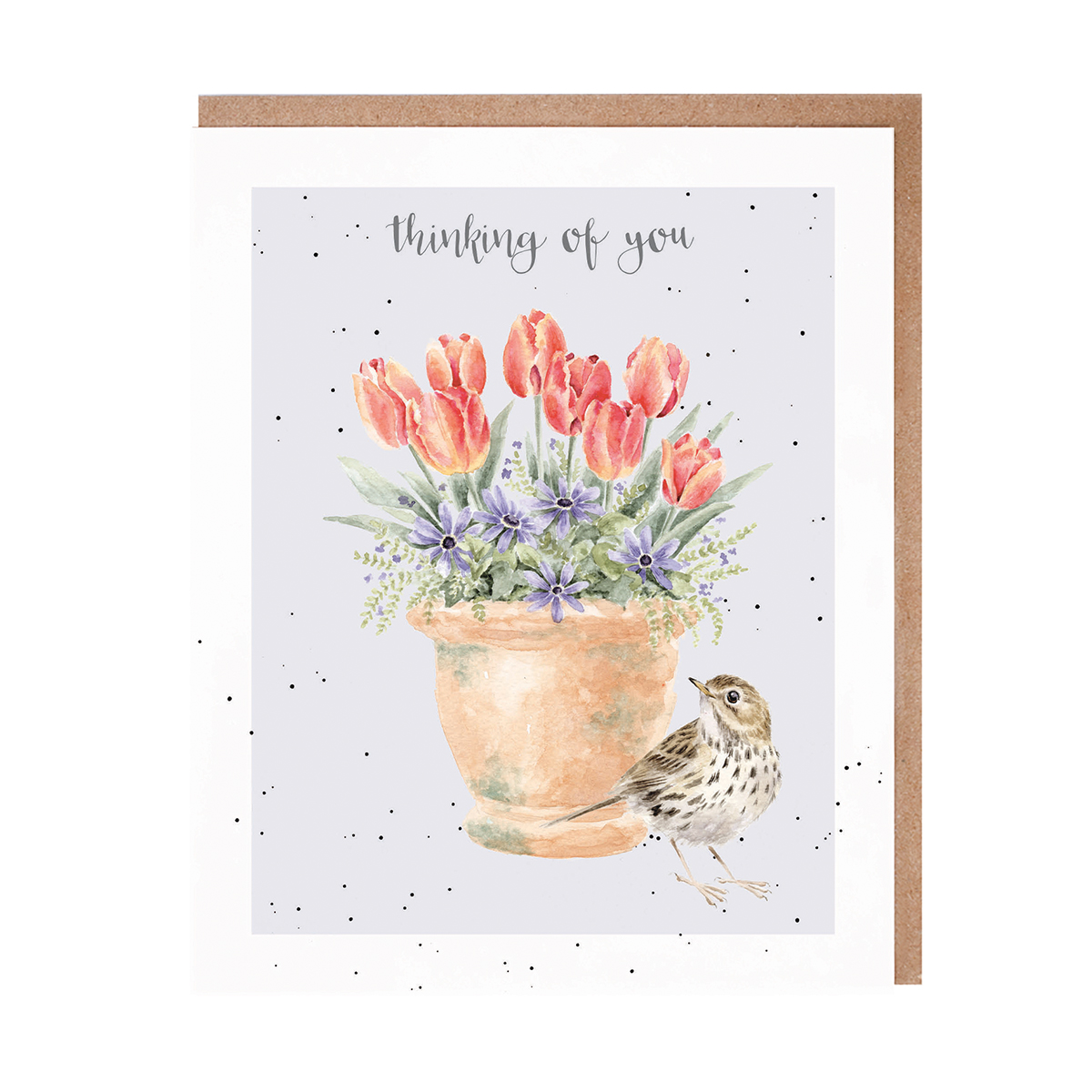 Wrendale greeting card "Thinking of You" - vogel