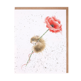 Wrendale greeting card - "Poppy" - muis