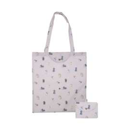 Wrendale foldable shopping bag "A Dog's Life" - hond