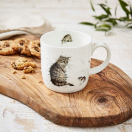 Wrendale Royal Worcester mok "Cat and Mouse" - kat