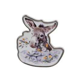 Wrendale Pin Badge - speldje "Fine and Dandy" - ezel