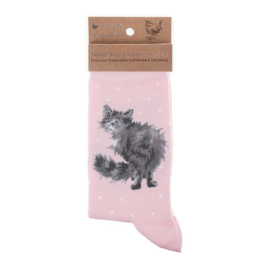Wrendale sokken "Glamour Puss" - poes