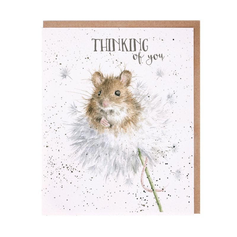 Wrendale greeting card "Thinking of You" - muis