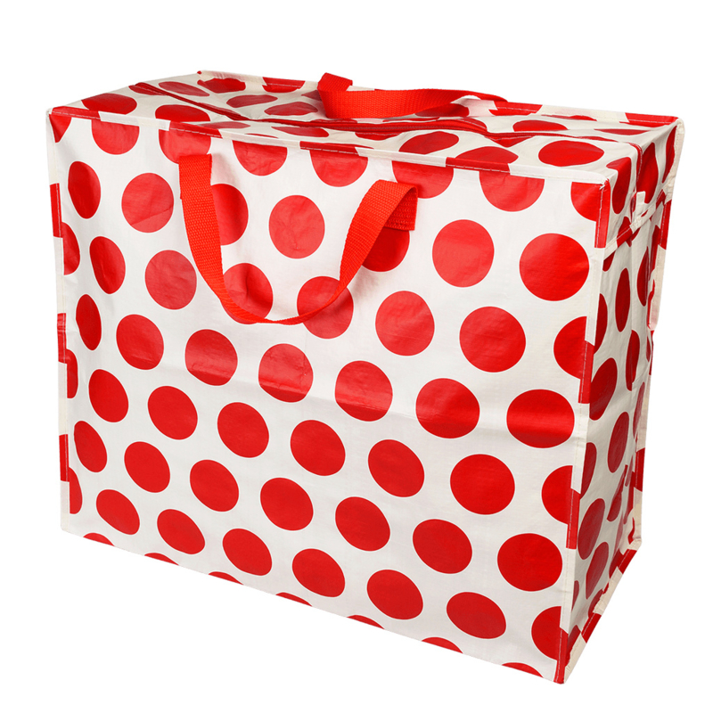 Jumbo bag / opberger - Red dots