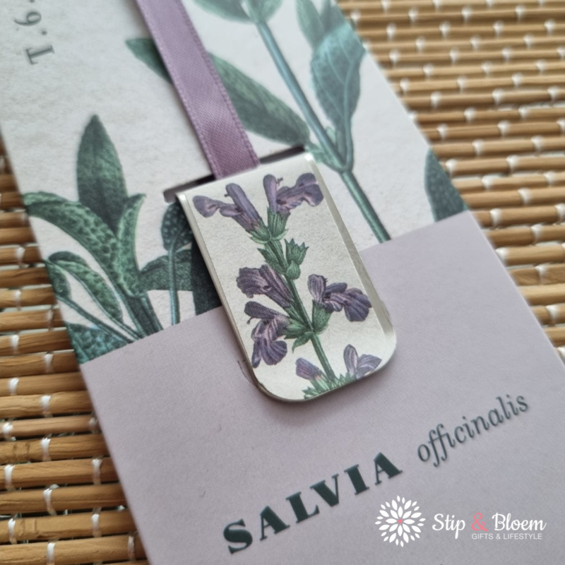 Boekenlegger Leeslintje - Salvia