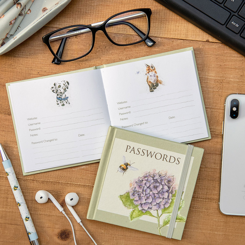 Wrendale Password Book - Busy Bee