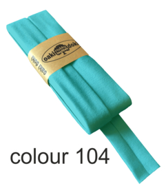 Tricot biaisband | Licht turquoise  | col. 104