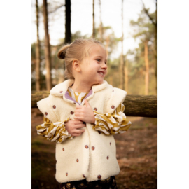 Verhees Textiles - Teddy - flower embroidery - Mauve