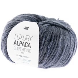 Rico Design - Luxury Alpaca Superfine Aran - blauw Grijs 017
