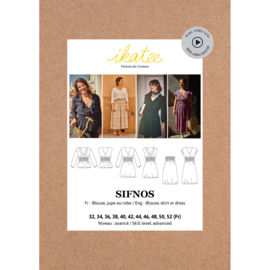 Ikatee Patterns - Sifnos - Blouse Dress or Skirt  - 32.52  - Paper Sewing Pattern