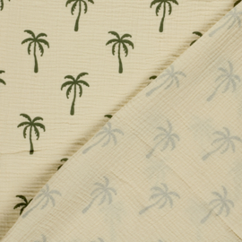 Double Gauze - Palm Trees - Sand