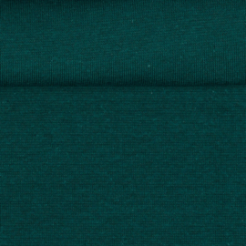 tricot boordstof uni | Organic - Dark Green 013