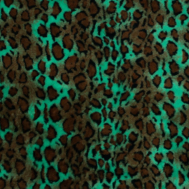 Bont Kortharig - Animal Print - Green