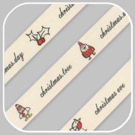 kerstband breedte 2cm  ☛ prijs per meter