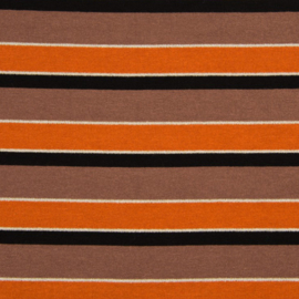 Knitted - Sparkling Stripe Christa -  Orange - Mocca