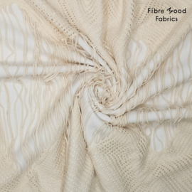 Fibremood  39  - Crocheted . Gehaakt- per paneel 1.50 mtr   - Ecru   - Jax
