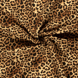 Swimpants Fabric  - Recycled  - Quick Dry  - Leopard   - Brown