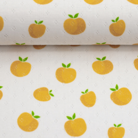 Swafing Tricot - Pointelle  Alva-  Apple   - Yellow