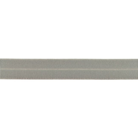 Biaisband Stretch - Mat Rib - Midden Grijs