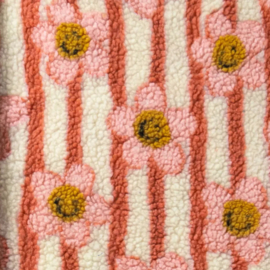 Teddy - Smiling Flowers  - Ecru Pink