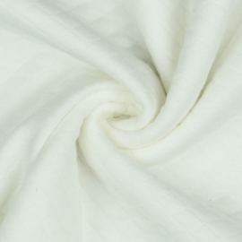 Tricot uni - Wafel - Quilt - Verhees Textiles | Ecru  002