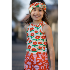 Verhees  - Ribjersey Organic - Jennifer Bouron   - Flowers - Natural Orange