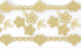 Kant - Bloemenrand -70 mm - Gold