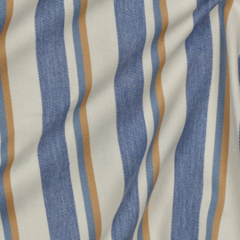 Verhees - Denim - Stripes - Garengeverfd - Camel Blue
