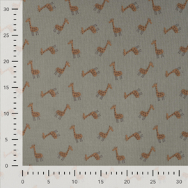 Qjutie - Rib Print - Giraffe