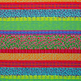 Swafing Katoen - Canvas Soepel   - Wild Stripes - by Bienvenido Colorido 
