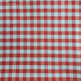 Katoen Flanelle  - Checks   - Grey Fauve