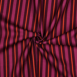 Decostof  - Canvas - Stripes - Wine Fuchsia