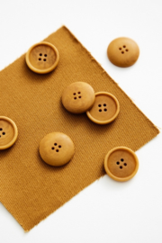 Mind the Maker | Blaze Corozo Button - 20 mm - Dry Mustard