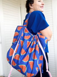 Swafing Katoen - Canvas Soepel   - Jumble & Zest by Bienvenido Colorido - Melon Blue