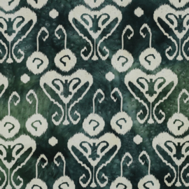 Katoen Print - Batik - Emerald 002