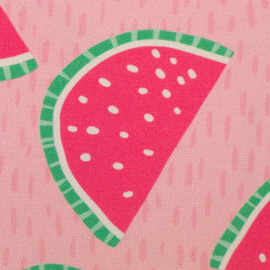 Swafing Katoen - Canvas Soepel   - Jumble & Zest by Bienvenido Colorido - Melon Pink