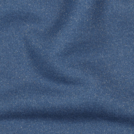 French Terry glitter | 032 - Indigo Silver