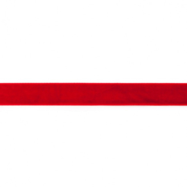 Fluweelband - 15 mm - Rood