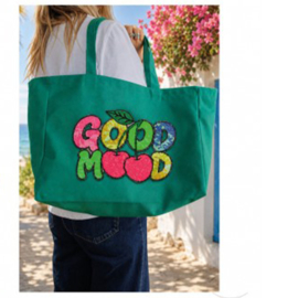 Applicatie - Glitter   -  Good Mood - 17 x 24 cm
