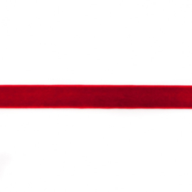 Fluweelband - 15 mm - DonkerRood