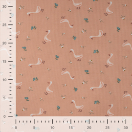 Qjutie - Wafelprint - Goose   - Blush