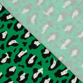 Jogging Print - Emily Leopard  - Green