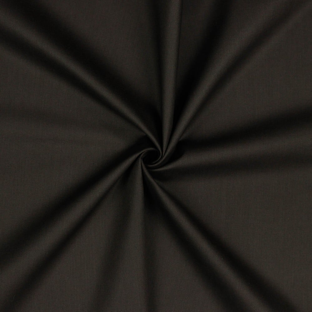 Verhees textiles - Poplin - katoen uni  | 009 | donkerbruin