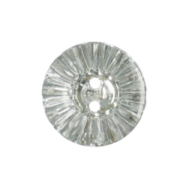 Knoop - Polyester - Glitter - Silver  15mm