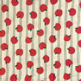 Double Gauze - Apple   - Off White