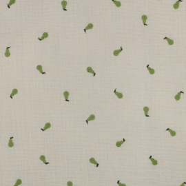 Verhees Textiles - Double Gauze - Pear  - Natural