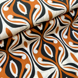 Deadstock - Katoen  - Graphic   - Orange Black