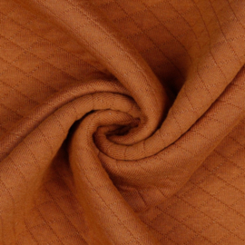 Tricot uni - Wafel - Quilt -Verhees Textiles  | Rust 027