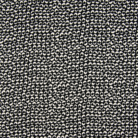 Viscose Twill Print - Black White